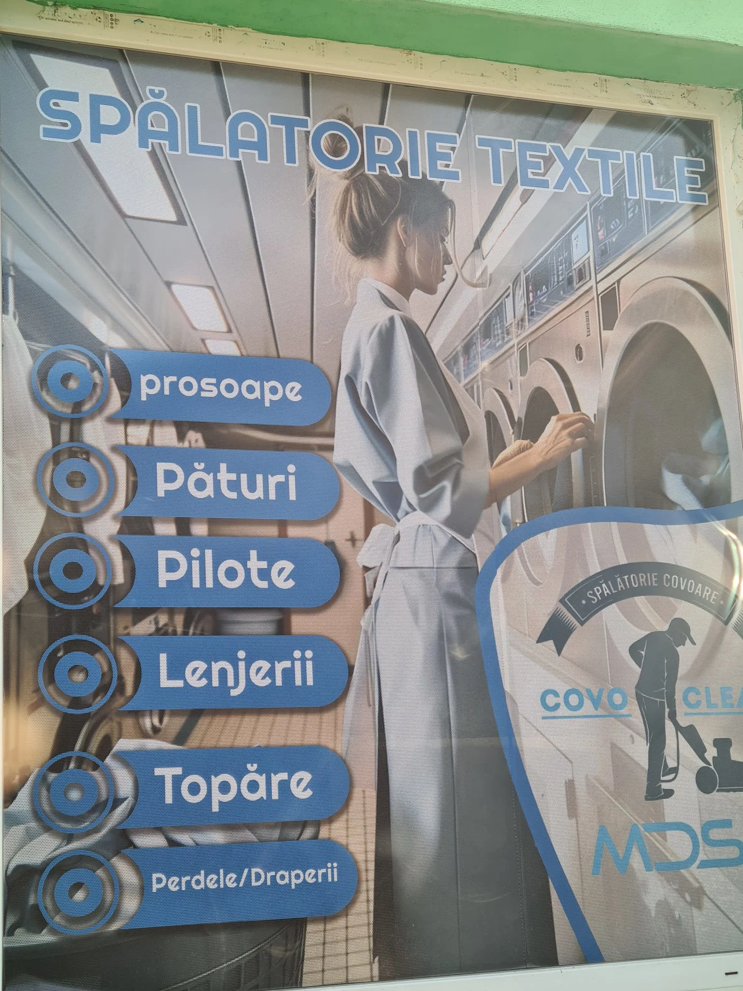 Zona de uscare covoare CovoClean